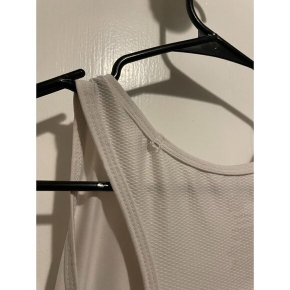 Danskin Now Women's Size Large Semi-Fitted White Tanktop - Picture 8 of 8